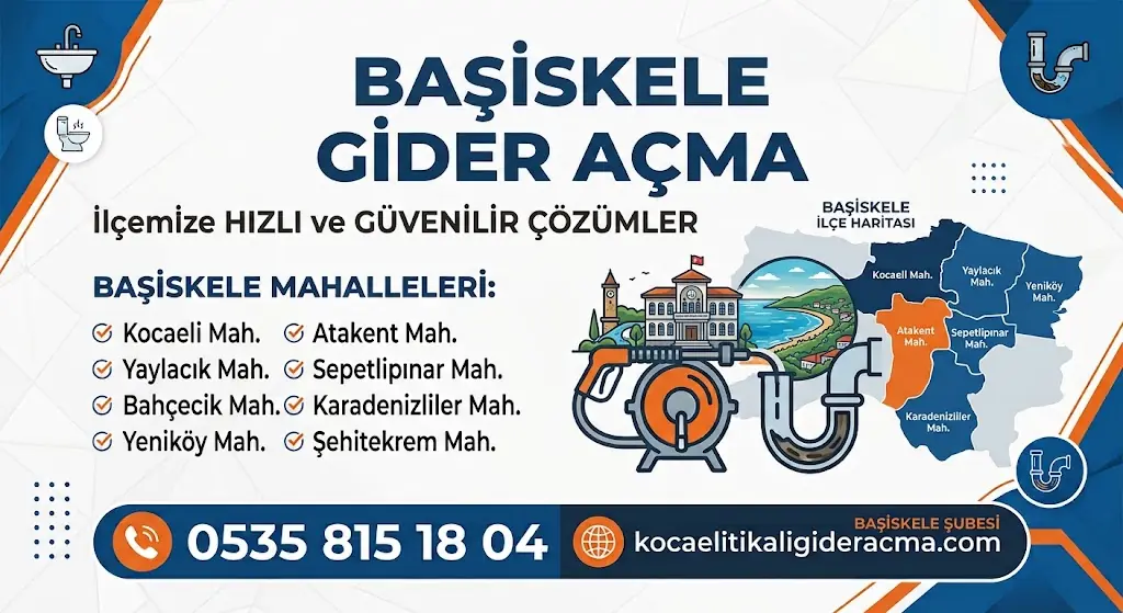 Başiskele gider açma servisi, 0535 815 18 04